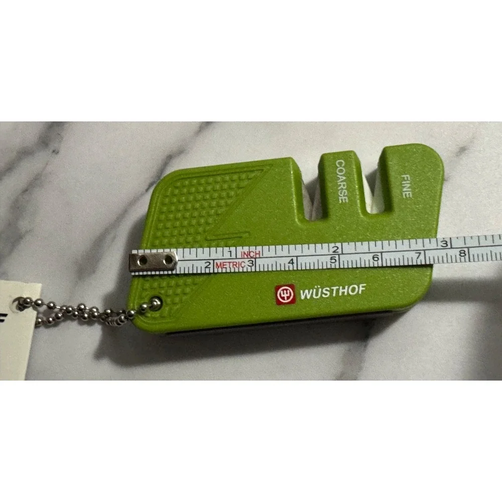 Wusthof Keychain TRAVEL Sharpener Carbide Ceramic Hunting Fishing Camping Pocket
